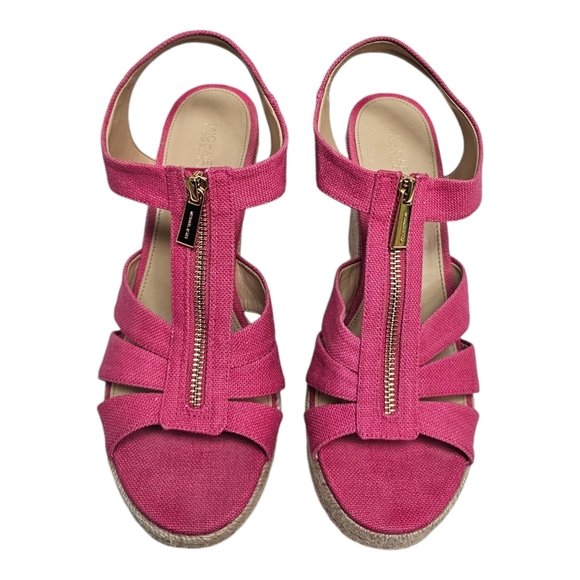 MICHAEL Michael Kors Berkley Wedge Heel Sandals, Pink, Size 10M - Picture 3 of 8